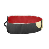 金ゴールドシャイニーな犬の手を黒い背景に アスレチックヘッドバンド (左)