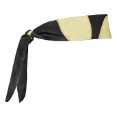 金ゴールドシャイニーな犬の手を黒い背景に タイヘッドバンド (回転270)