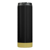 金ゴールドシャイニーな犬の手を黒い背景に タンブラー (裏面)