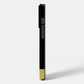 金ゴールドシャイニーな犬の手を黒い背景に Case-Mate iPhoneケース (裏面 / 左)