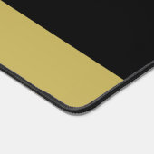 金ゴールドシャイニードッグポーオンブラックペットグルーミングサービス デスクマット (コーナー)