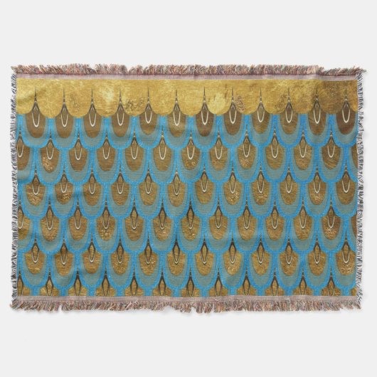 金ゴールドシャイニープリンセスマーメイドグリッター はかりで測 スローブランケット (正面)