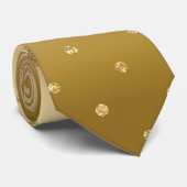 金ゴールドシャインクラシックグリッターポルカパーティーネックタイ ネクタイ (ロール)