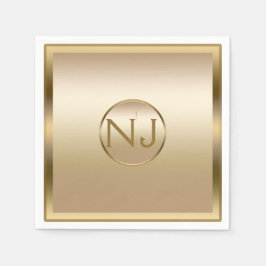 金ゴールドシャインゴールデンシャイニーモダンティグラムパーティー スタンダードカクテルナプキン