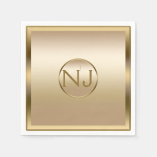 金ゴールドシャインゴールデンシャイニーモダンティグラムパーティー スタンダードカクテルナプキン