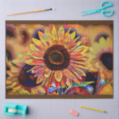 金ゴールドシャインサンフラワーコレクシエレガントョン 薄葉紙 (クラフト)