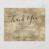 金ゴールドシャインバジェットサンキューカード (正面)