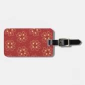 金ゴールドシャムロッククローバーラブ ラゲッジタグ (正面横)