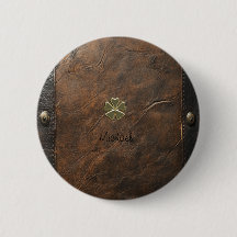 金ゴールドシャムロックサンパトリックの日，ブラウンレザー