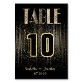 金ゴールドシャワー |テーブルカード テーブルナンバー (裏面)