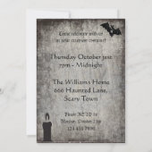 金ゴールドシャンデリアハローウィンパーティ 招待状 (裏面)