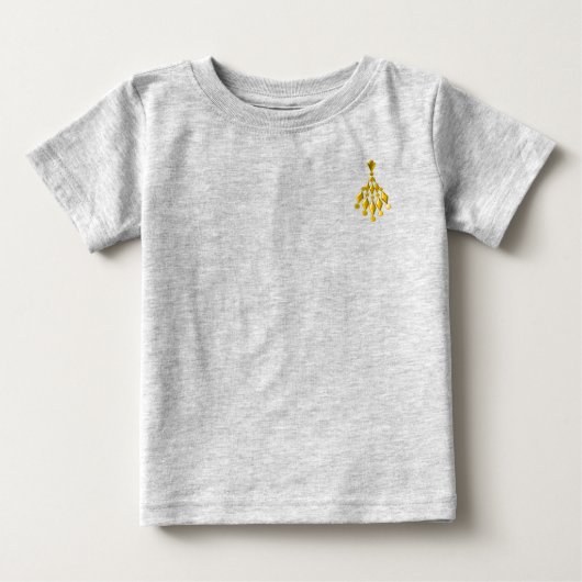 金ゴールドシャンデリア ベビーTシャツ (正面)