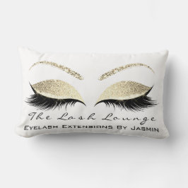 金ゴールドシャンパイグニメイクアップアイズラッシュホワイト ランバークッション