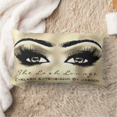 金ゴールドシャンパイグネメイクアップアイズラッシュ美しいメタル ランバークッション (ブランケット)