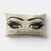 金ゴールドシャンパイグネメイクアップアイズラッシュ美しい ランバークッション (裏面)