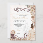 金ゴールドシャンパンウェスタンプリンセスシャーロキンセニェラ 招待状 (正面)