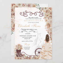 金ゴールドシャンパンウェスタンプリンセスシャーロキンセニェラ 招待状