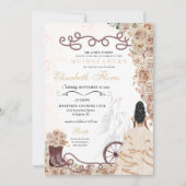 金ゴールドシャンパンウェスタンプリンセスシャーロキンセニェラ 招待状 (正面)