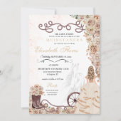 金ゴールドシャンパンウェスタンプリンセスシャーロキンセニェラ 招待状 (正面)