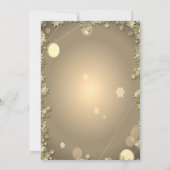 金ゴールドシャンパングラスツリースタークリスマスカンパニー 招待状 (裏面)