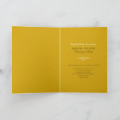 金ゴールドシャンパンニューイヤーエレガントシックホリデーパーティー 招待状 (内部)