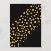 金ゴールドシャンパンバブル婚約パーティメニュー メニュー (裏面)