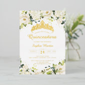 金ゴールドシャンパンフローラキンセアニェラ 箔招待状 (立ち正面)