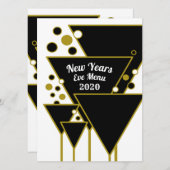 金ゴールドシャンパン大晦日パーティーメニュー メニュー (正面/裏面)