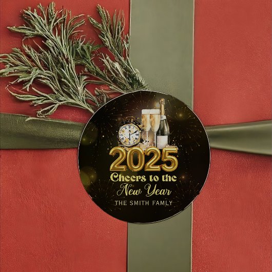 金ゴールドシャンパン応援ニューイヤーイブパーティー2025 ラウンドシール