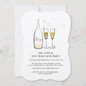 金ゴールドシャンパン応援年始イブパーティー 招待状 (正面)