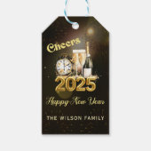 金ゴールドシャンパン応援新年イブパーティー2025 ギフトタグ (正面)