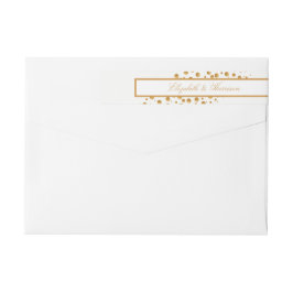 金ゴールドシャンパン結婚バブル ラップアラウンドラベル