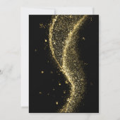 金ゴールドシャンパン | トースト | 婚約パーティインビタ 招待状 (裏面)