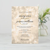 金ゴールドシャンパン《写真》ぼけ味エレガントな結婚式 招待状 (スタンド正面)