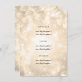 金ゴールドシャンパン《写真》ぼけ味エレガントウェディングメニュー メニュー (正面/裏面)