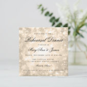 金ゴールドシャンパン《写真》ぼけ味エレガントリハーサルディナー 招待状 (スタンド正面)