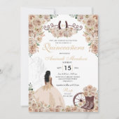 金ゴールドシャンパ素朴ンウェスタンホースキンセアニラ 招待状 (正面)