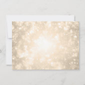 金ゴールドシャンパ結婚ン《写真》ぼけ味の感謝状 サンキューカード (裏面)