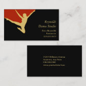 金ゴールドシルエット 名刺 (正面/裏面)