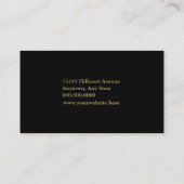 金ゴールドシルエット 名刺 (裏面)