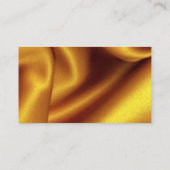 金ゴールドシルクハサミ毛サロン名刺 名刺 (裏面)