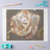 金ゴールドシルクモダンユニークバラアートドリーム 薄葉紙 (クラフト)