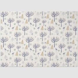 金ゴールドシルバーのクリスマスツリーライトとオーナメント 薄葉紙