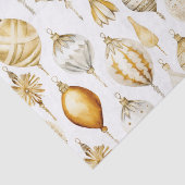 金ゴールドシルバーウォーターカラーヴィンテージクリスマスオーナメント 薄葉紙 (詳細)