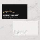 金ゴールドシルバーオートロゴ 名刺 (正面/裏面)