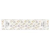 金ゴールドシルバーオーナメントクリスマス ショートテーブルランナー (横)