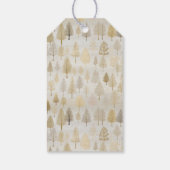 金ゴールドシルバークリスマスツリーズギフトラベル ギフトタグ (裏面)