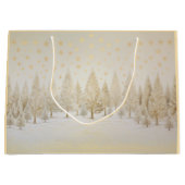 金ゴールドシルバークリスマスツリーズ抱き枕 ラージペーパーバッグ (正面)