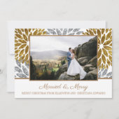 金ゴールドシルバーグリッターフォトニュー結婚したリュウズ シーズンカード (正面)