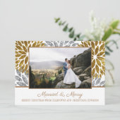 金ゴールドシルバーグリッターフォトニュー結婚したリュウズ シーズンカード (スタンド正面)